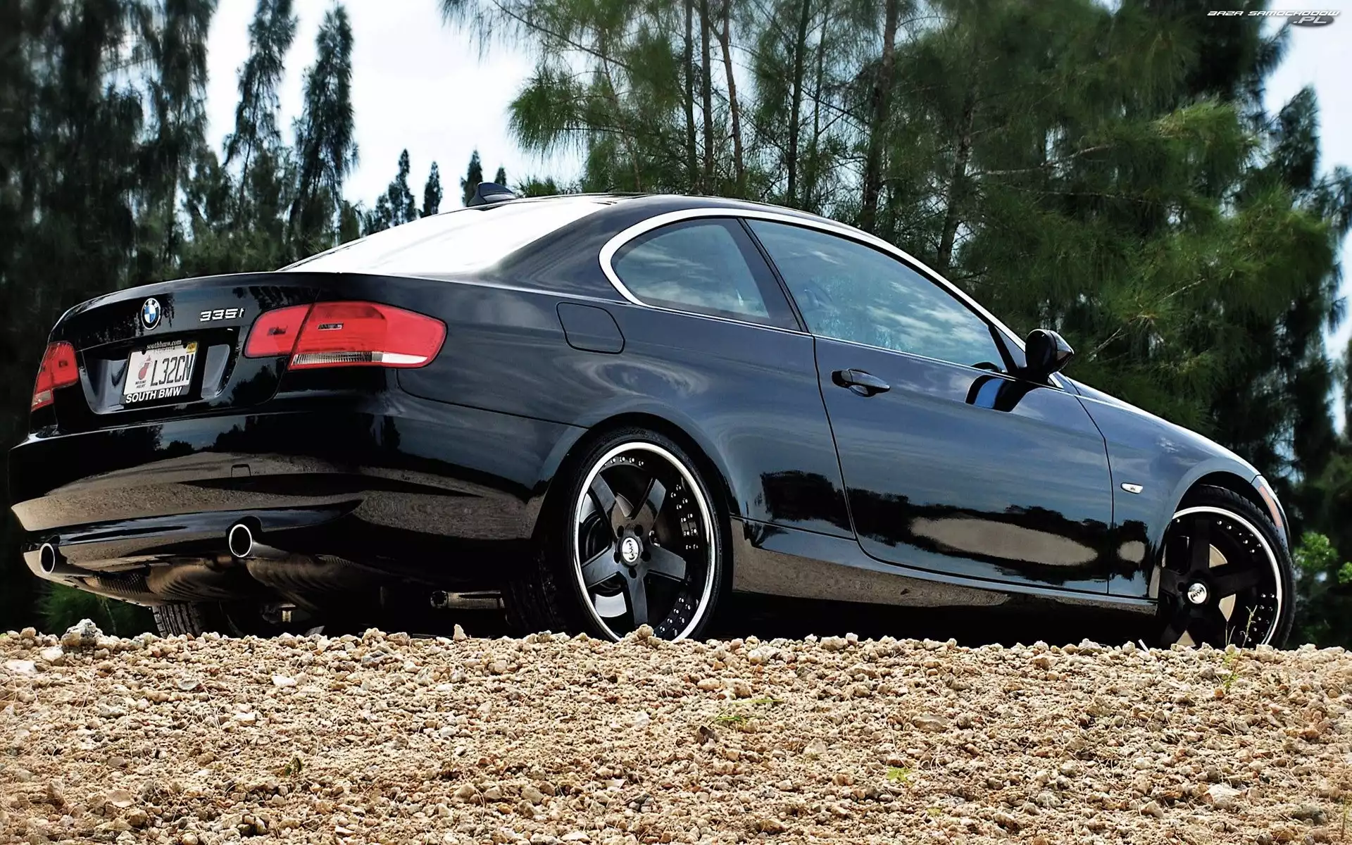 3, BMW, Felgi, Czarne, Seria, E90