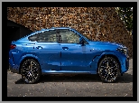 Sport, M, Bok, Niebieskie, BMW X6